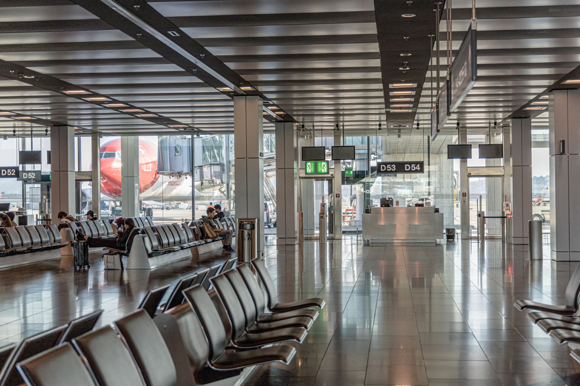 Sitzbereich in einer Flughafen-Lounge