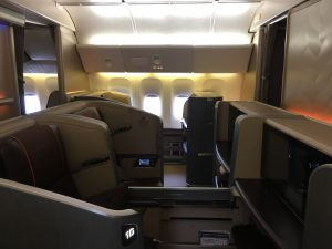 First-Class-Kabine von Singapore Airlines